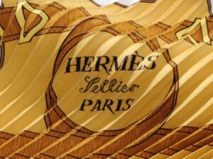 HERMÈS EPERON D'OR SILK BLACK